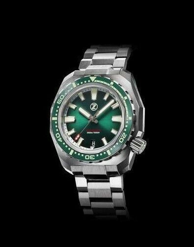 Zelos Hammerhead 3 Emerald Green 300 Diver Steel